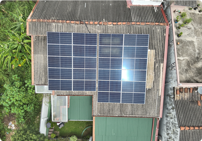 Reference image placeholder for a 10 kW rooftop solar PV system in Darga Town